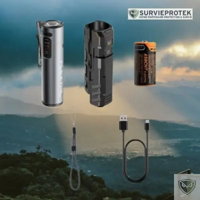 lampe torche tactique usb
