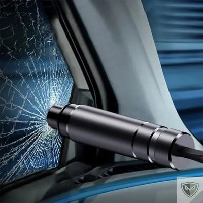 BIVOUAK™ Outil d'Urgence pour Voiture, Brise-Vitre & Coupe-Ceinture survieprotek