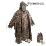 poncho randonnée camouflage