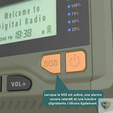 Radio de survie à manivelle SOS