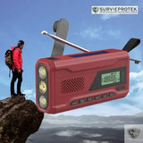 Radio solaire à manivelle rechargeable