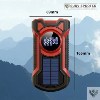 Radio météo d'urgence lampe