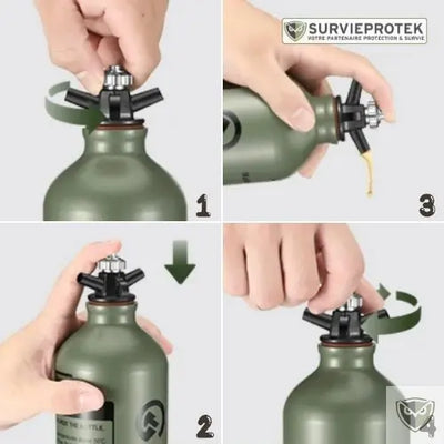 bouteille réservoir carburant solide
