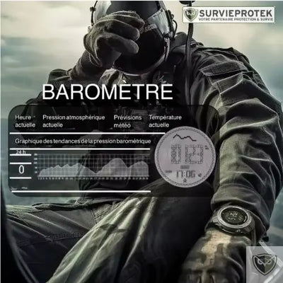 montre tactique militaire baromètre