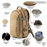 sac à dos militaire tactique compartiments