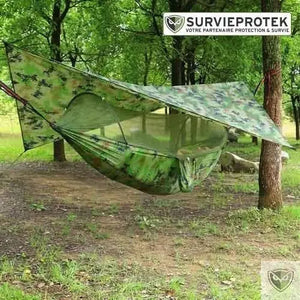 BIVOUAK™ Hamac moustiquaire intégrée et bâche