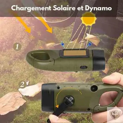 lampe torche dynamo d'urgence