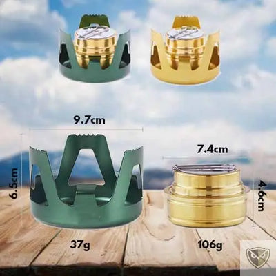 réchaud à alcool dimensions