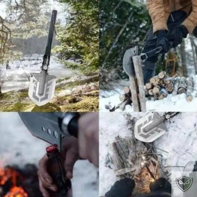 pelle de survie matériel