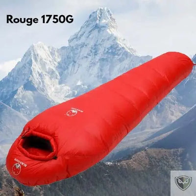 Sac de Couchage Grand Froid Duvet Ultra Compact rouge 1750gr