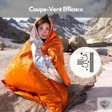 couverture de survie réutilisable bivy