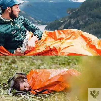 couverture de survie réutilisable montagne