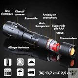 lampe torche led puissante zoom