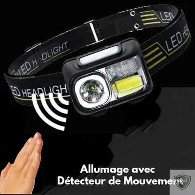Lampe frontale rechargeable solide