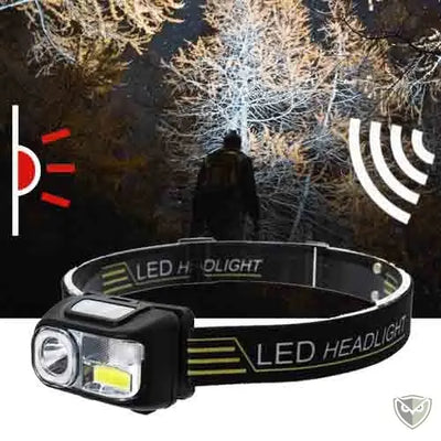 LELITEN™ Lampe Frontale à Capteur et Filtre Rouge survieprotek