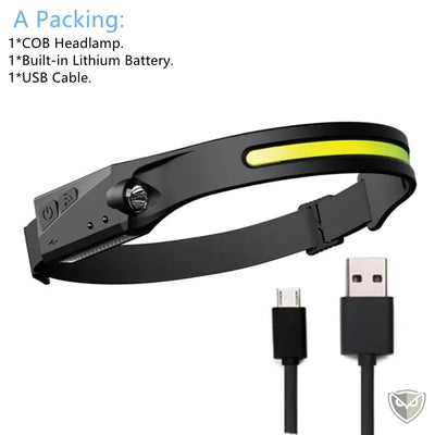 Lampe Frontale puissante USB