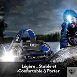 Lampe frontale avec zoom légère