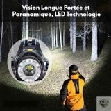 Lampe frontale avec zoom confortable