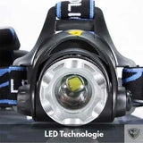 Lampe frontale avec zoom autonomie longue