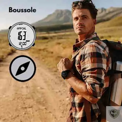 North Edge™ Smartwatch Apache 3 Montre Tactique Militaire Intelligente boussole