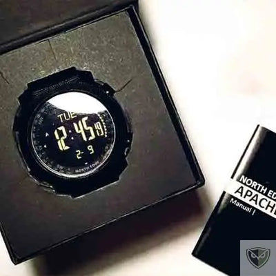 North Edge™ Smartwatch Apache 3 Montre Tactique Militaire Intelligente dans son boitier