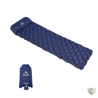 Matelas Gonflable Camping Ultra Léger avec Oreiller Intégré couleur marine